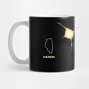 Solar Eclipse 2024 Illinois Mug